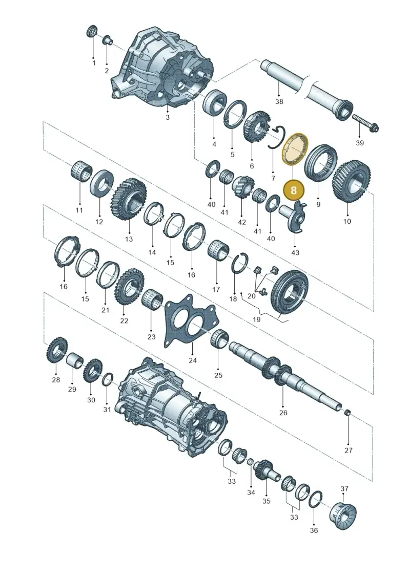 0CS311763A — Audi Q5 qu. 2.0 TDI (2012-2017) diagram 647311600, position 8