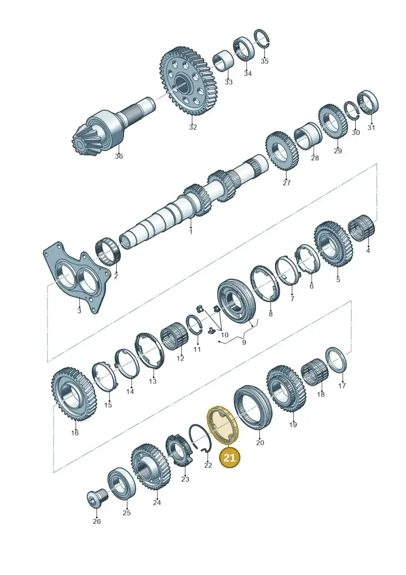 0CS311763A — Audi Q5 (2016-2020) diagram 798311350, position 21