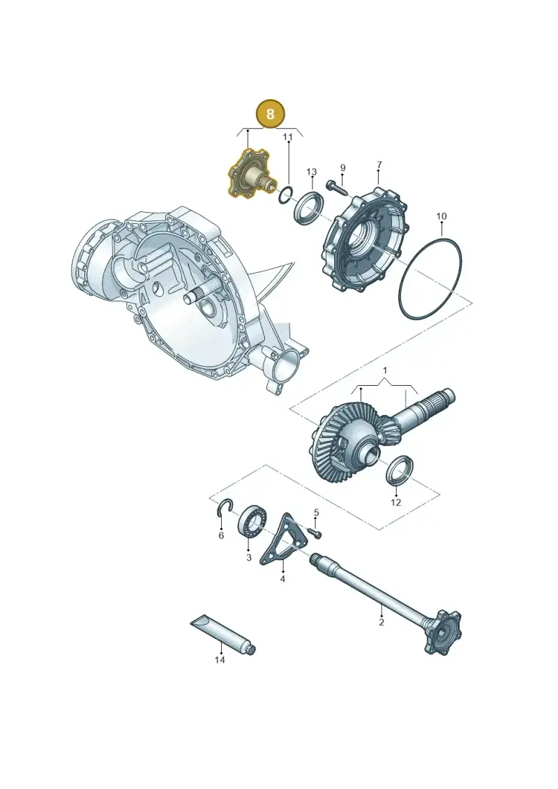 0CS409344A — Audi A6 2.0 (2018-) diagram 717409560, position 8