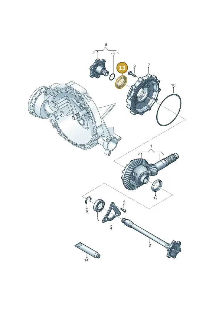 0CS409400 — Audi A6 2.0 (2018-) diagram 717409560, position 13