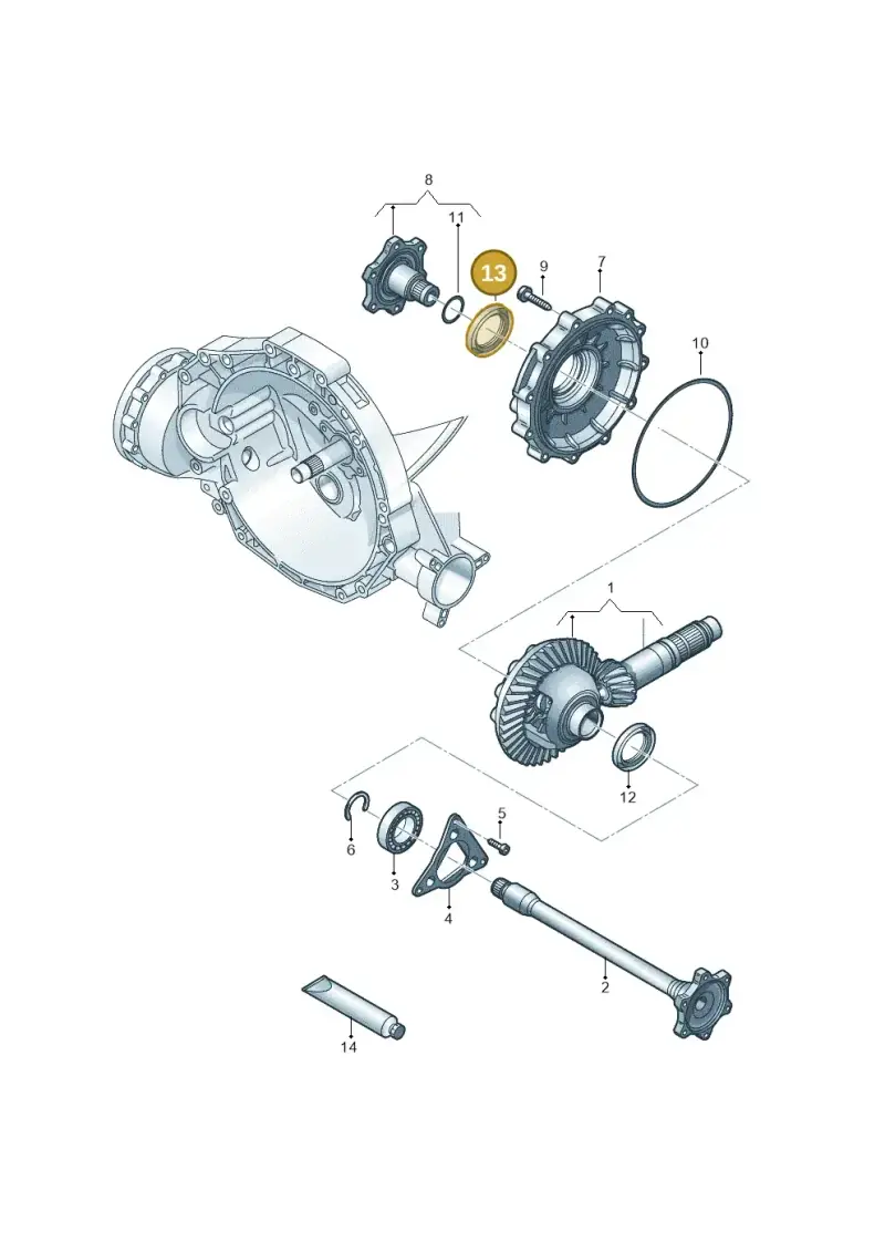 0CS409400 — Audi A6 2.0 (2018-) diagram 717409560, position 13