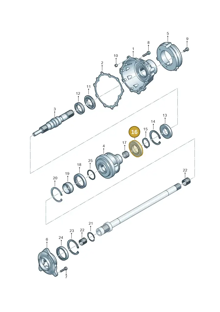 0CV409775B — Audi A5 Sportback (2016-2020) diagram 849409700, position 16