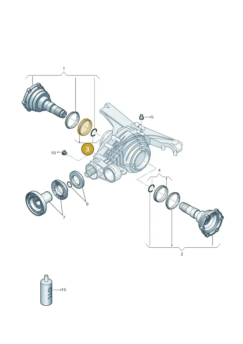 0D2598073 — Audi Q8 Quattro 3,0 (2018-) diagram 859525200, position 3