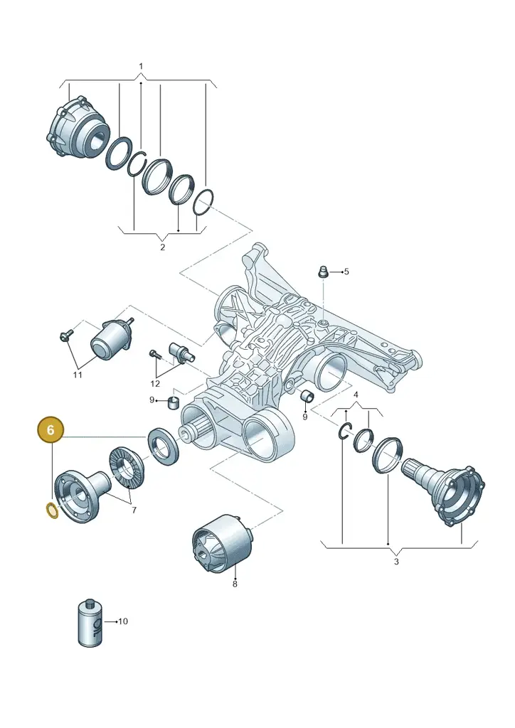 0D2598078 — Audi A5 Limo 2.0 (2024-) diagram 849525240, position 6