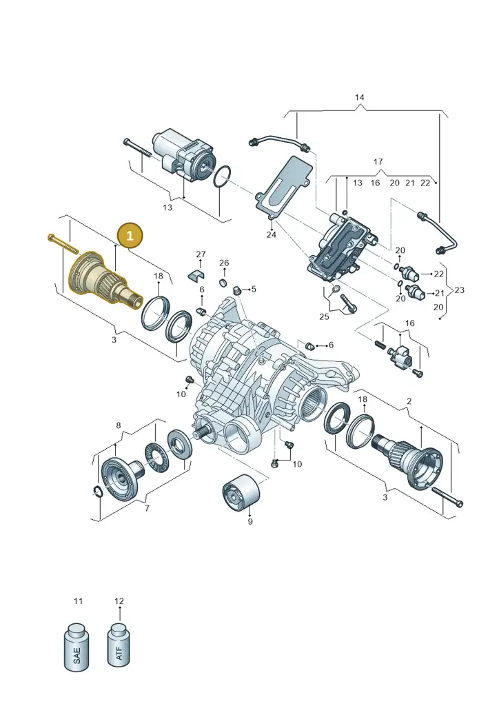 0D3598072 — Audi A5 Limo 2.0 (2024-) diagram 896525025, position 1