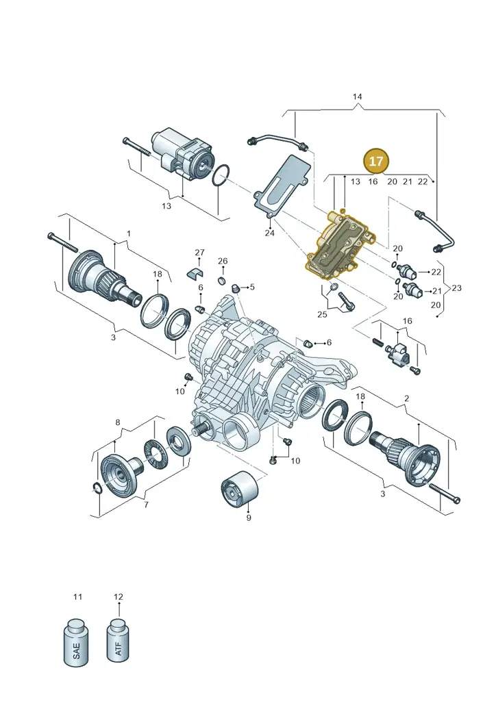 0D3598181 — Audi A5 Limo 2.0 (2024-) diagram 896525025, position 17