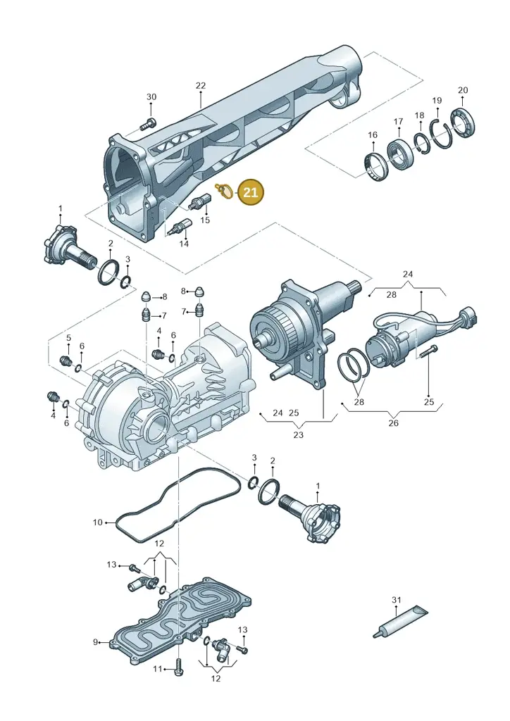 0D4409195 — Audi R8 Spyder (2015-2024) diagram 872409100, position 21