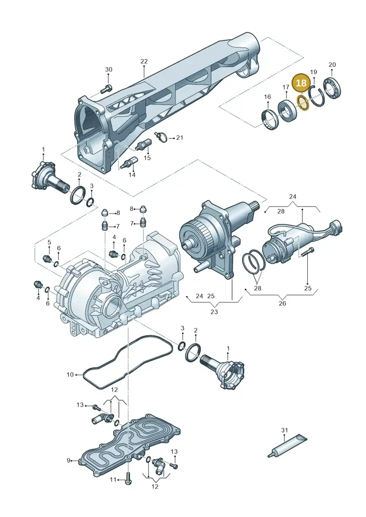 0D4409419 — Audi R8 Spyder (2015-2024) diagram 872409100, position 18