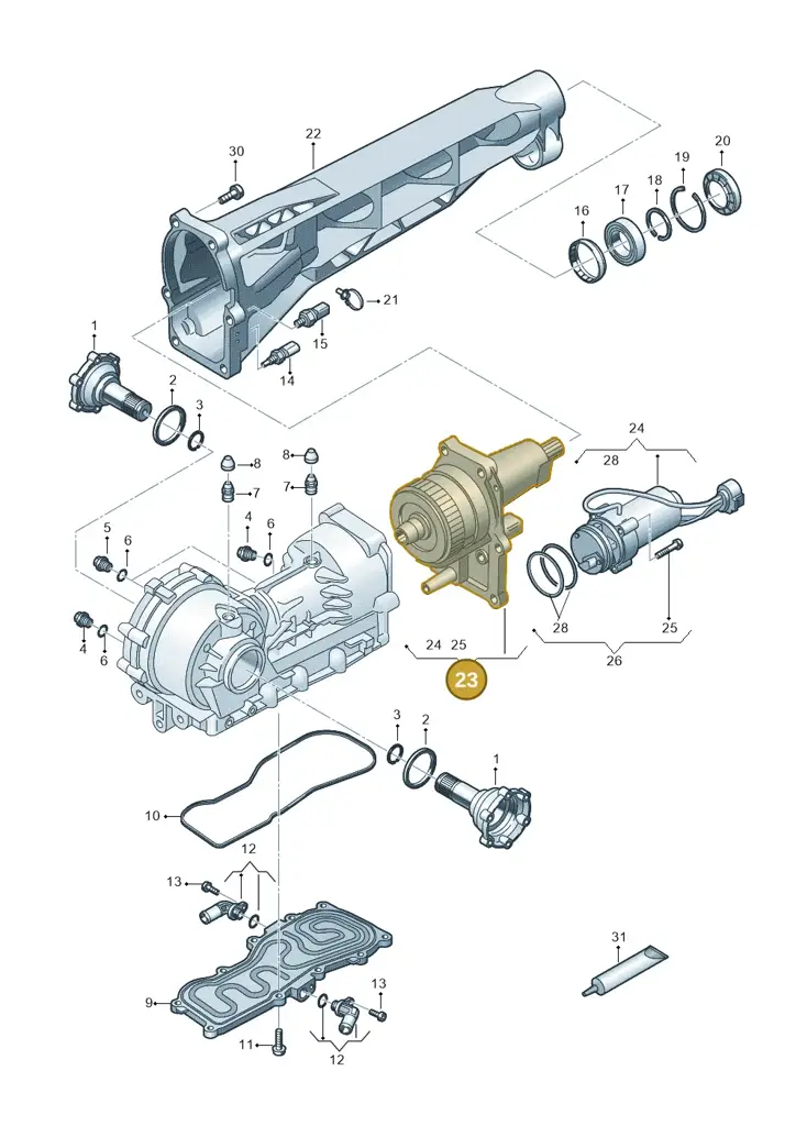0D4409431D — Audi R8 Spyder (2015-2024) diagram 872409100, position 23