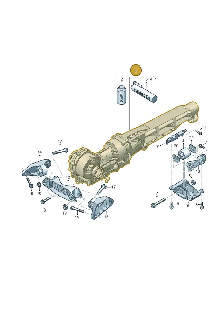 0D4409505E — Audi R8 Spyder (2015-2024) diagram 872409000, position 1