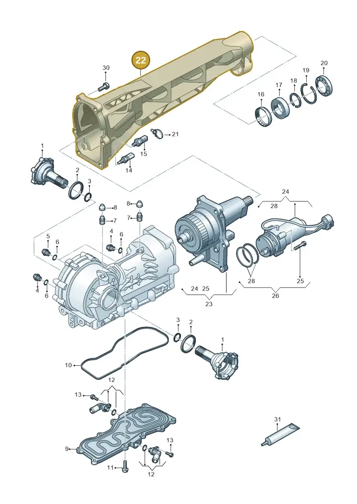 0D4409521 — Audi R8 Spyder (2015-2024) diagram 872409100, position 22