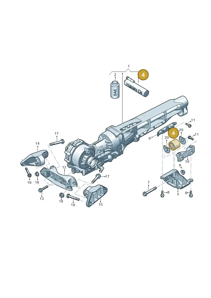 0D4599257 — Audi R8 Spyder (2015-2024) diagram 872409000, position 4