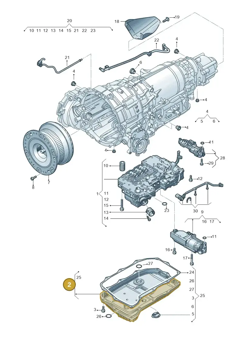 0D5398009B — Audi Q7 qu. 3.0 TDI (2015-2019) diagram 859325800, position 2