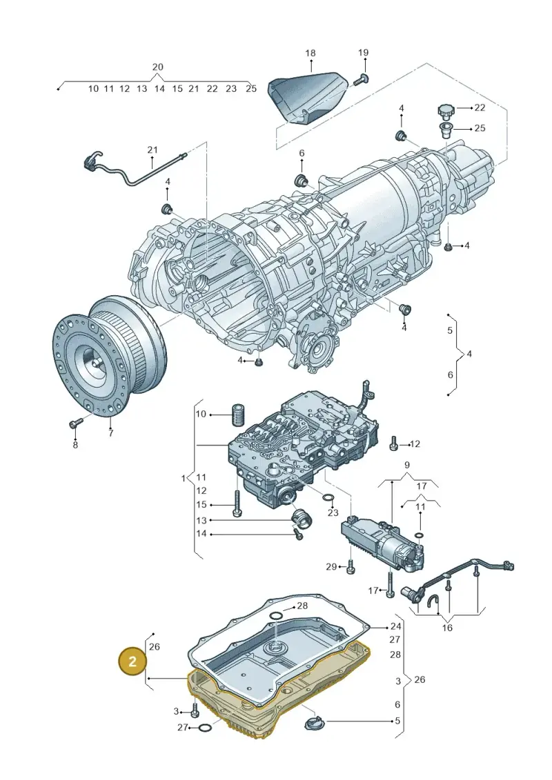 0D5398009C — Audi Q5 (2016-2020) diagram 896325800, position 2