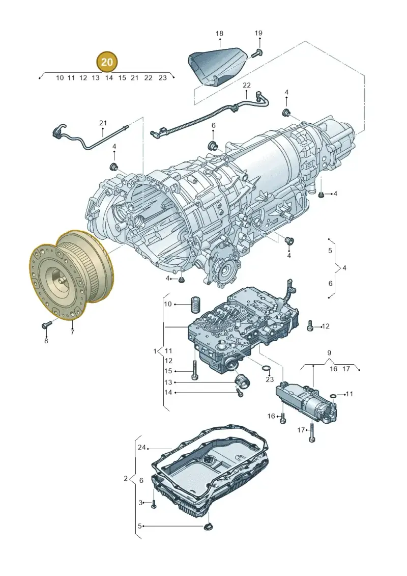 0D5398047 — Audi Q7 qu. 3.0 TDI (2015-2019) diagram 859325900, position 20