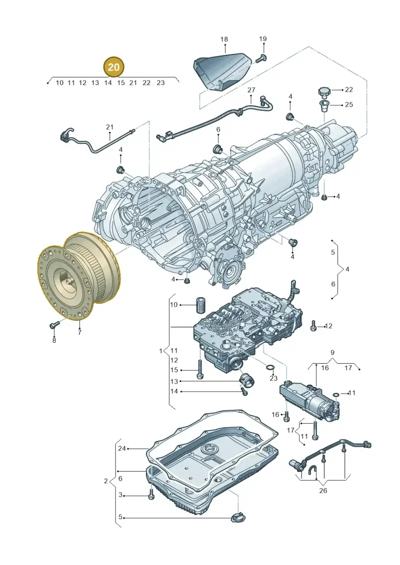 0D5398047A — Audi RS6 Avant (2019-) diagram 838325900, position 20