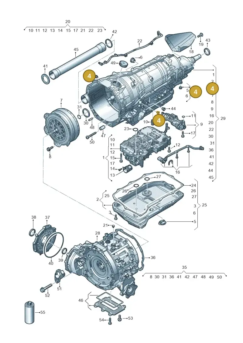 0D5398048A — Audi Q8 Quattro 3,0 (2018-) diagram 859325850, position 4
