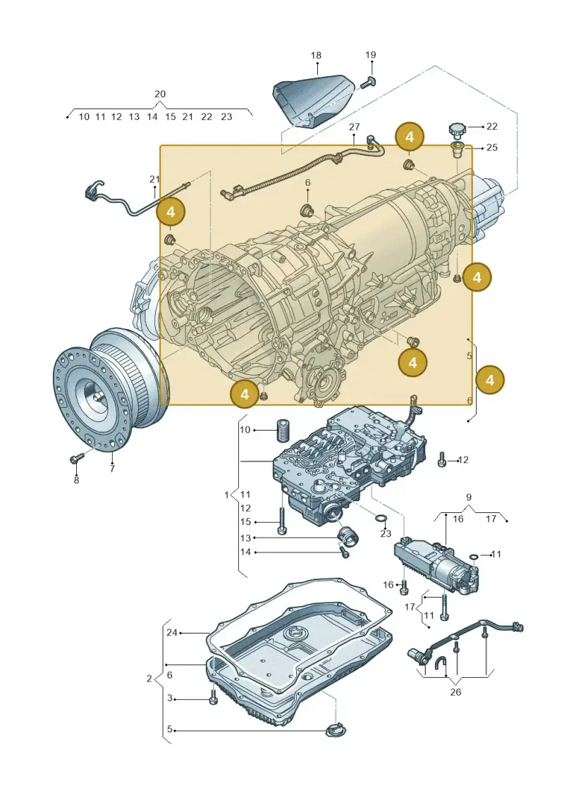0D5398048A — Audi RS6 Avant (2019-) diagram 838325900, position 4