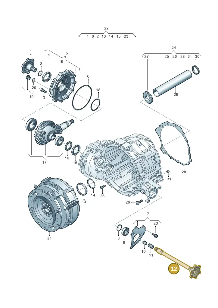 0D5409355D — Audi Q8 Quattro 3,0 (2018-) diagram 838409600, position 12