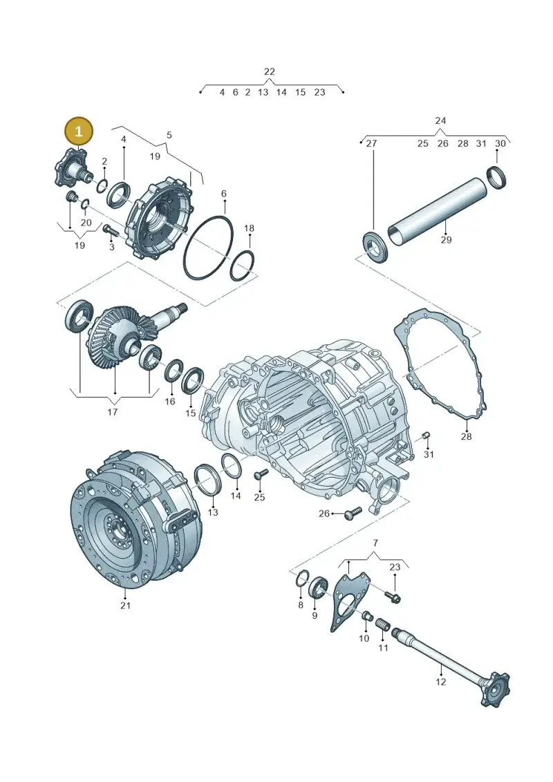 0D5409356 — Audi Q8 Quattro 3,0 (2018-) diagram 838409600, position 1