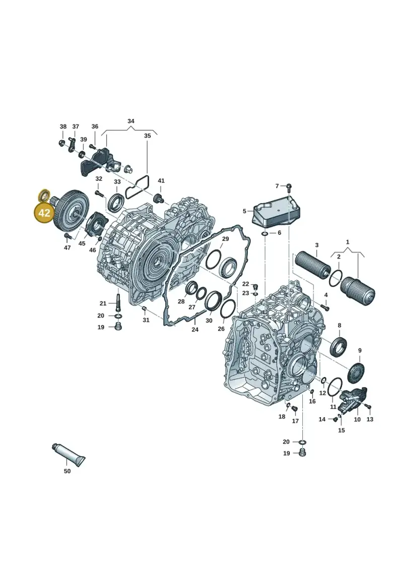 0DD141738E — Audi A3 Sportback (2019-2021) diagram 596300165, position 42