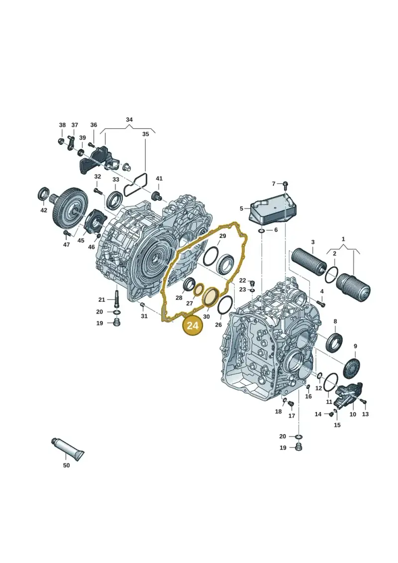 0DD301811B — Audi A3 Sportback (2019-2021) diagram 596300165, position 24