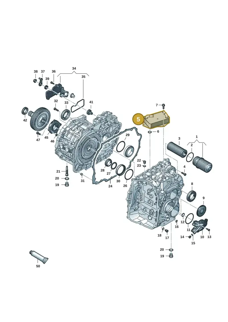 0DD317019B — Audi A3 Sportback (2019-2021) diagram 596300165, position 5