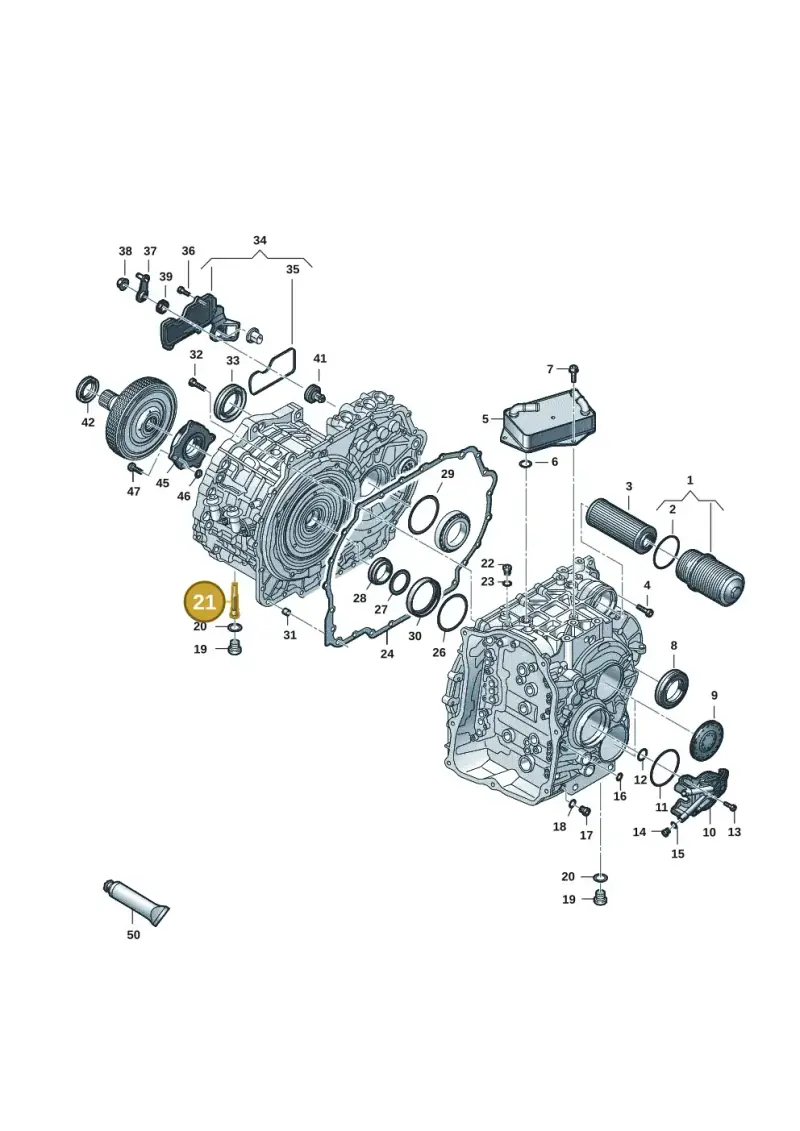 0DD321363 — Audi A3 Sportback (2019-2021) diagram 596300165, position 21