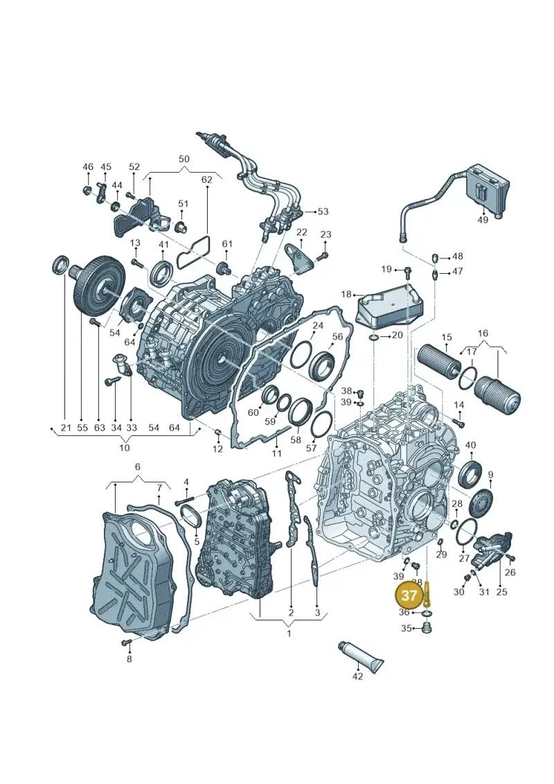 0DD321363 — Audi A3 Sportback (2016-2020) diagram 890321600, position 37