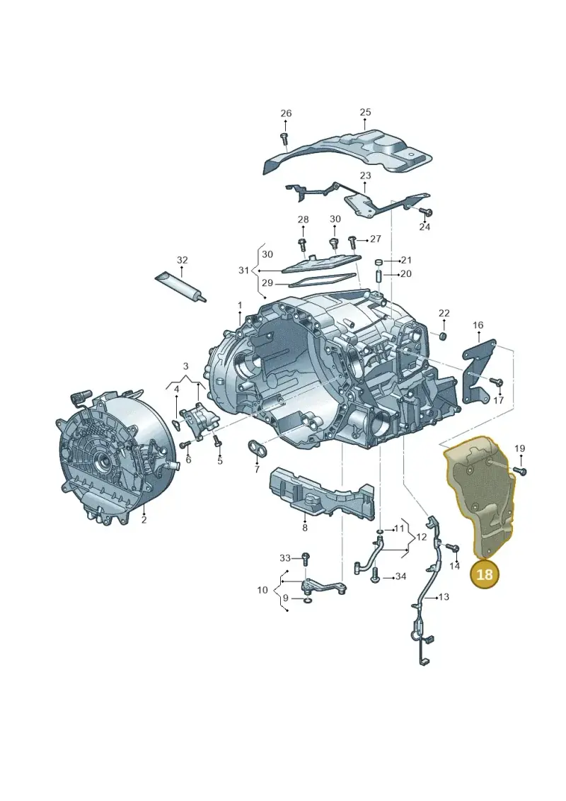 0DK301326A — Audi A6 2.0 (2018-) diagram 896325620, position 18