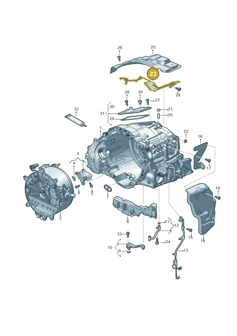 0DK301953C — Audi A6 2.0 (2018-) diagram 896325620, position 23