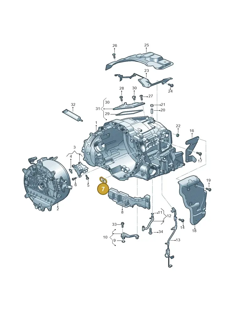 0DK972921 — Audi A6 2.0 (2018-) diagram 896325620, position 7