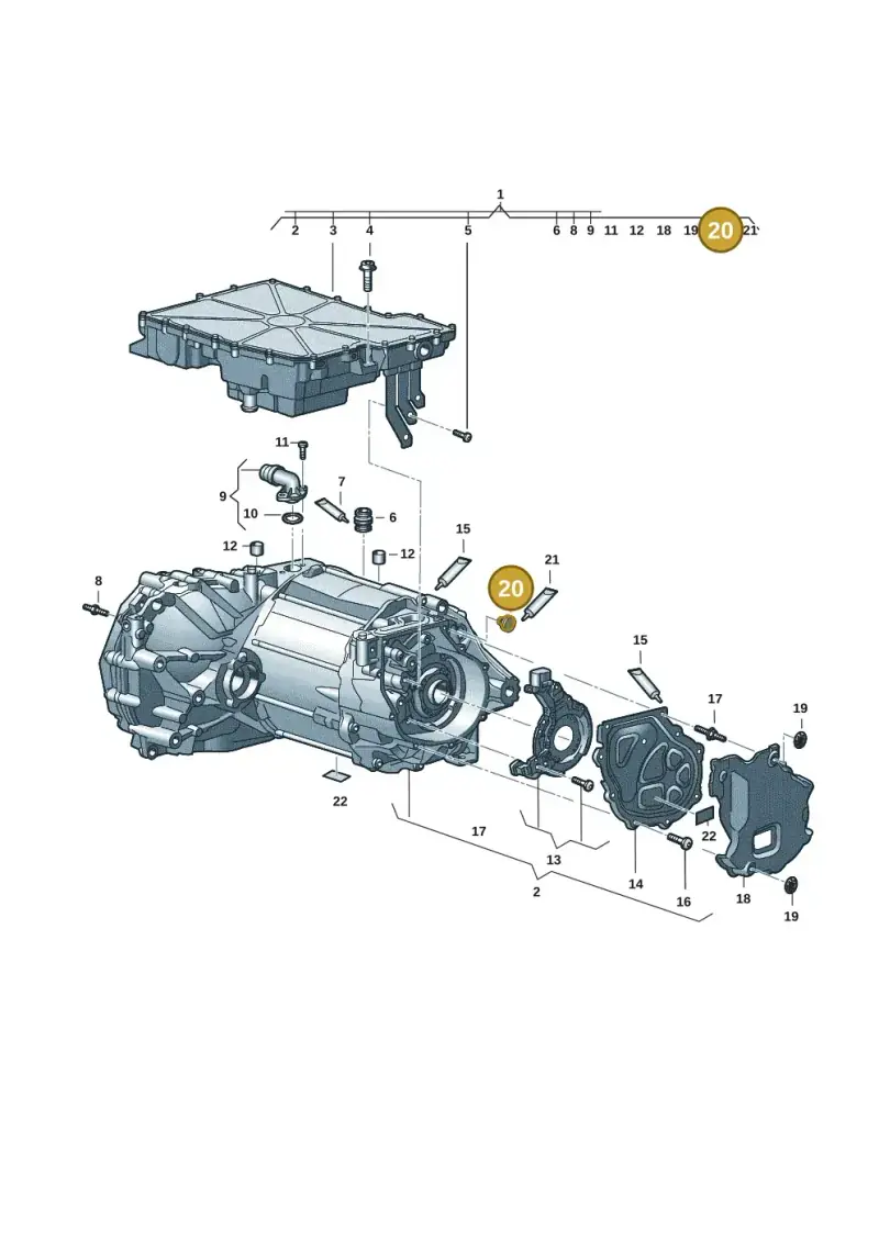 0EA122444 — Audi Q4 Sportback (2021-2022) diagram 89a901500, position 20