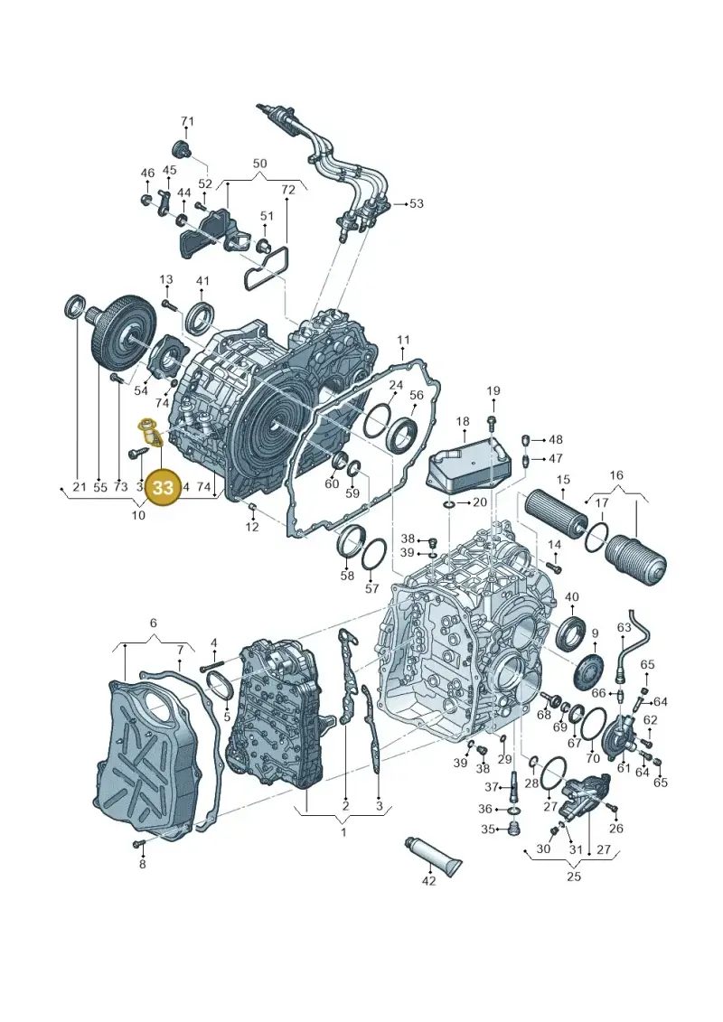 0EC121131A — Audi A3 Sportback (2016-2020) diagram 745321670, position 33