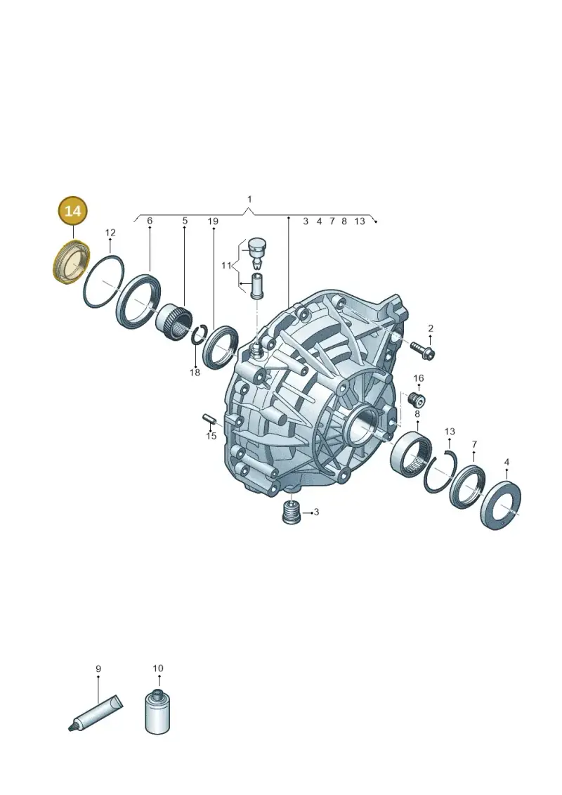 0EF901302D — Audi Q8 e-tron (2018-2020) diagram 586500000, position 14