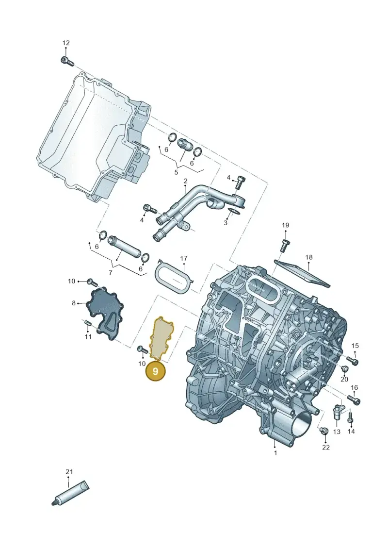 0EF903343N — Audi Q8 e-tron (2018-2025) diagram 586103100, position 9