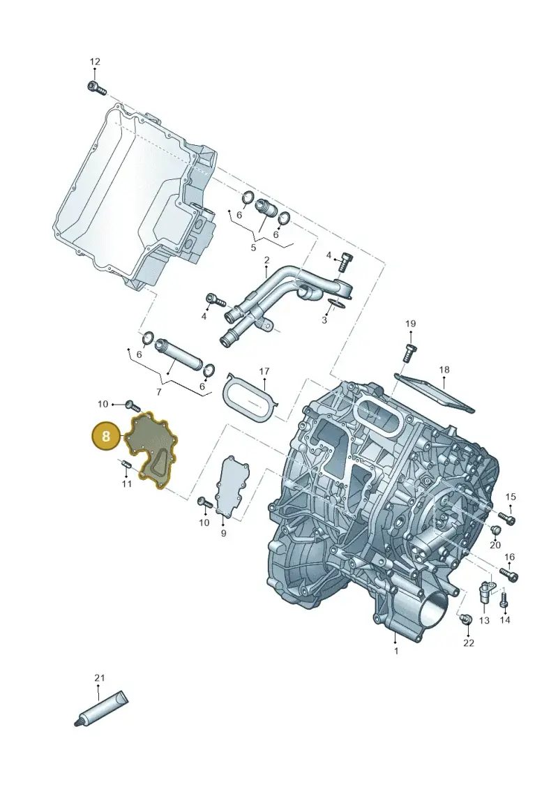 0EF903343P — Audi Q8 e-tron (2018-2020) diagram 586103100, position 8
