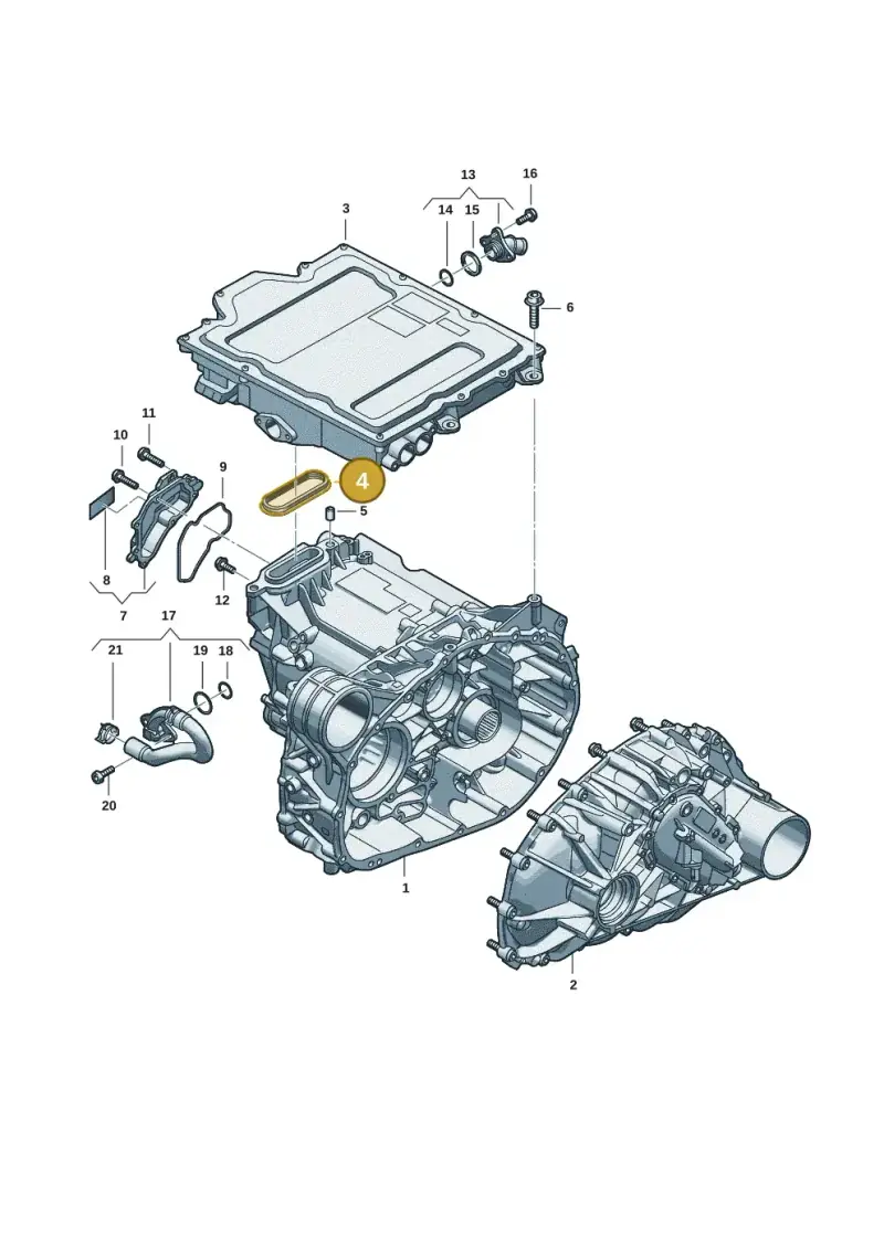 0EL907447C — Audi Q6 e-tron (2023-2025) diagram f5s901400, position 4