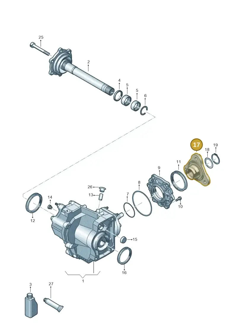 0FN409273 — Audi A3 Sportback (2019-2021) diagram 409053031, position 17