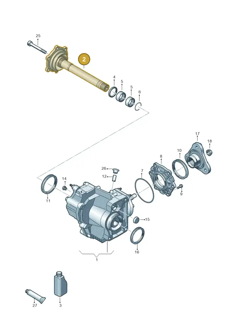0FN409356A — Audi Q3 quattro (2018-2019) diagram 409053041, position 2