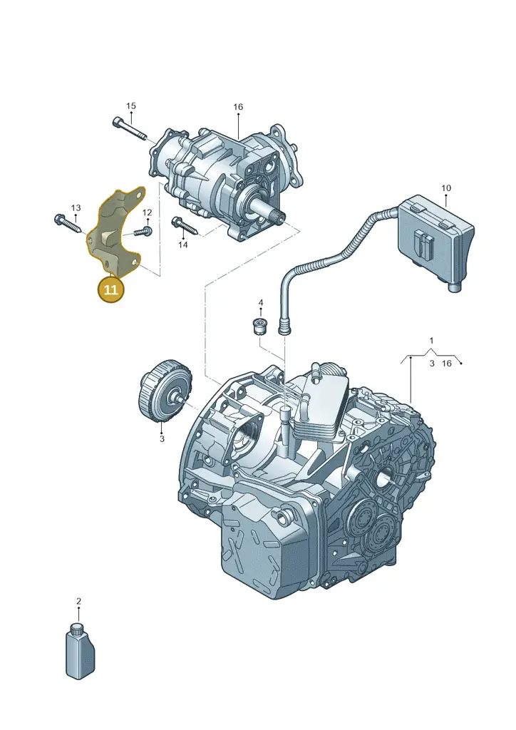0FN409905 — Audi A3 Sportback (2019-2021) diagram 596300062, position 11