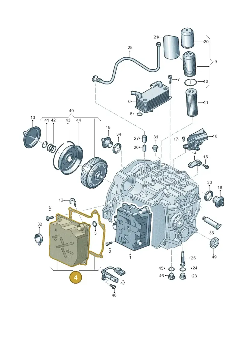 0GC325201N — Audi RSQ3 qu. 2.5 (2013-2018) diagram 764321600, position 4