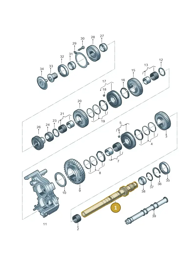 0HL311201A — Audi A6 2.0 (2018-) diagram 849311100, position 1