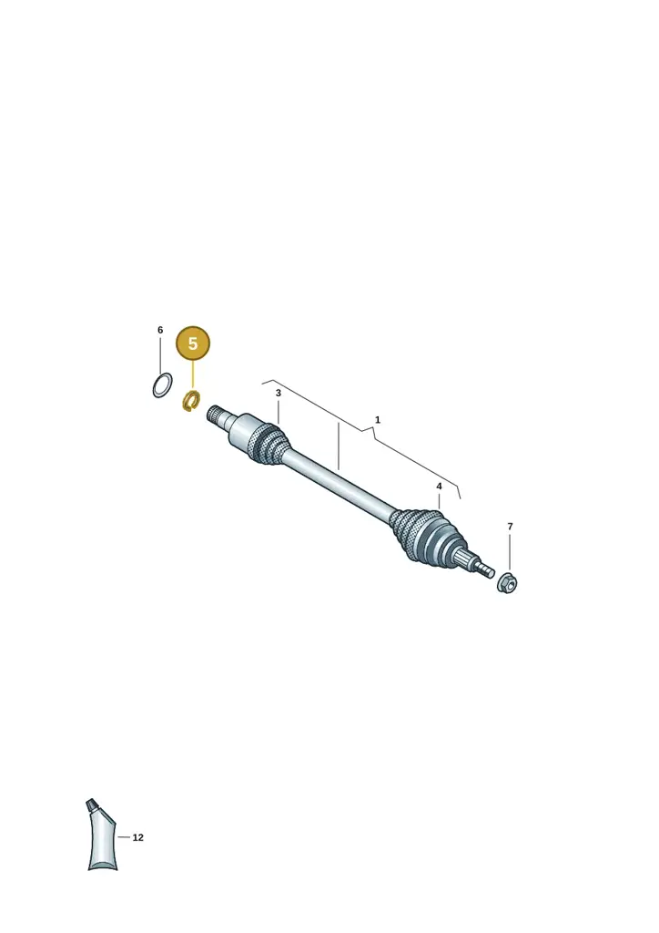 0ME311520 — Audi RS e-tron GT (2020-2020) diagram 4j1501000, position 5
