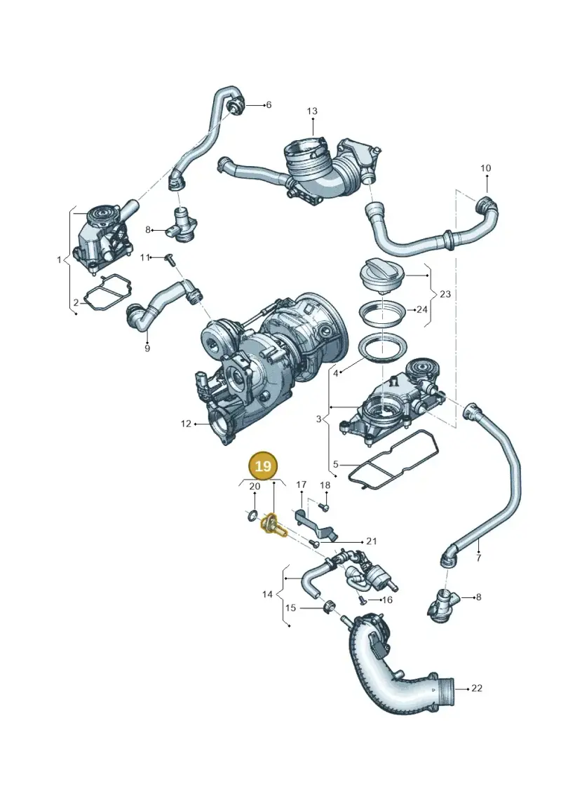 0P2103220A — Audi RS6 Avant (2019-) diagram 838103048, position 19