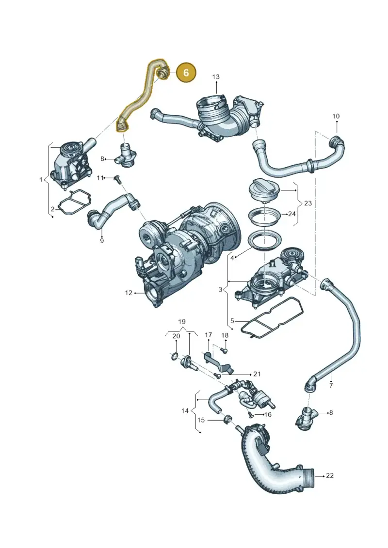 0P2103283C — Audi RS6 Avant (2019-) diagram 838103048, position 6