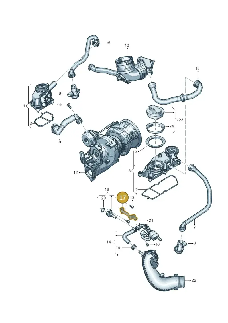0P2103370A — Audi RS6 Avant (2019-) diagram 838103048, position 17