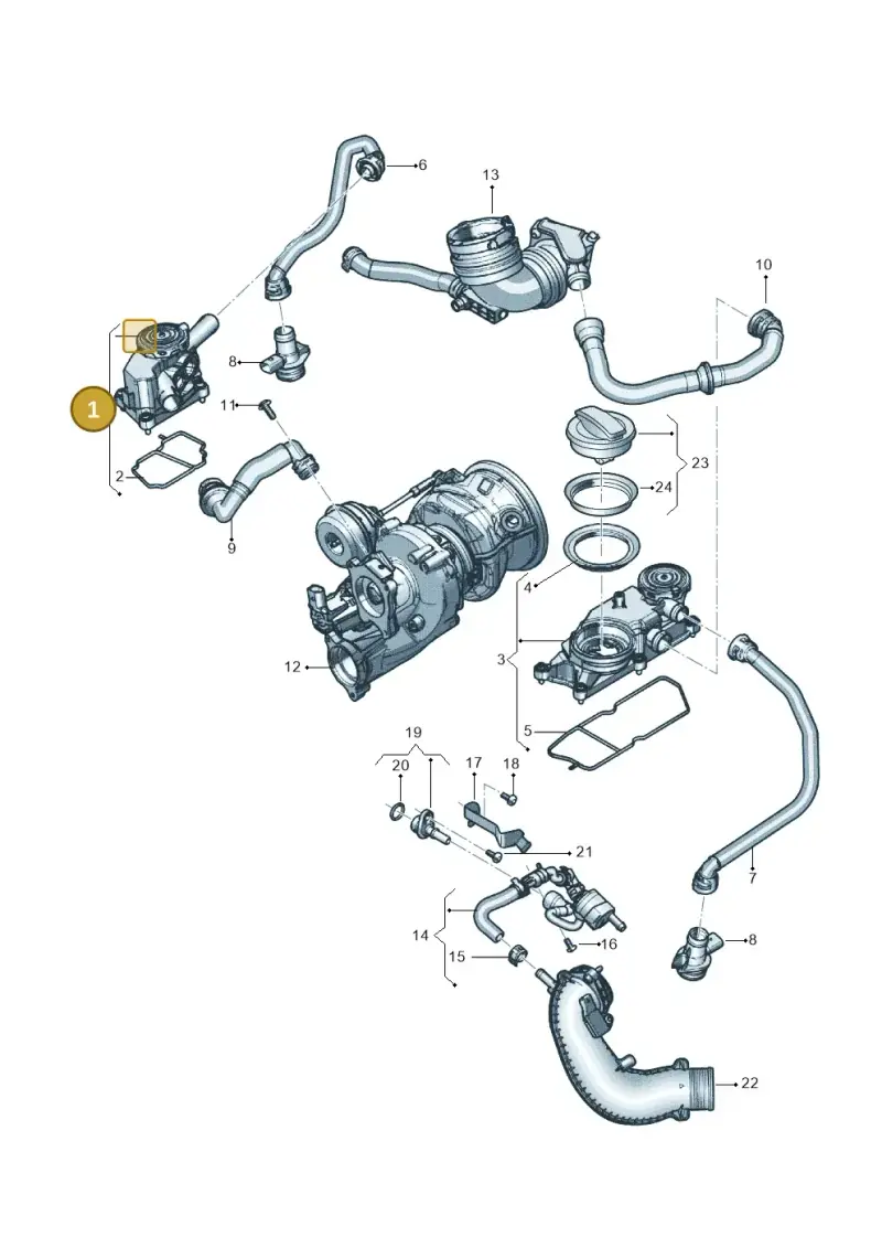 0P2103464D — Audi RS6 Avant (2019-) diagram 838103048, position 1