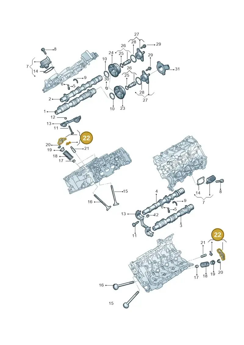 0P2109417 — Audi A6 L 2.0 (2018-) diagram 577109018, position 22