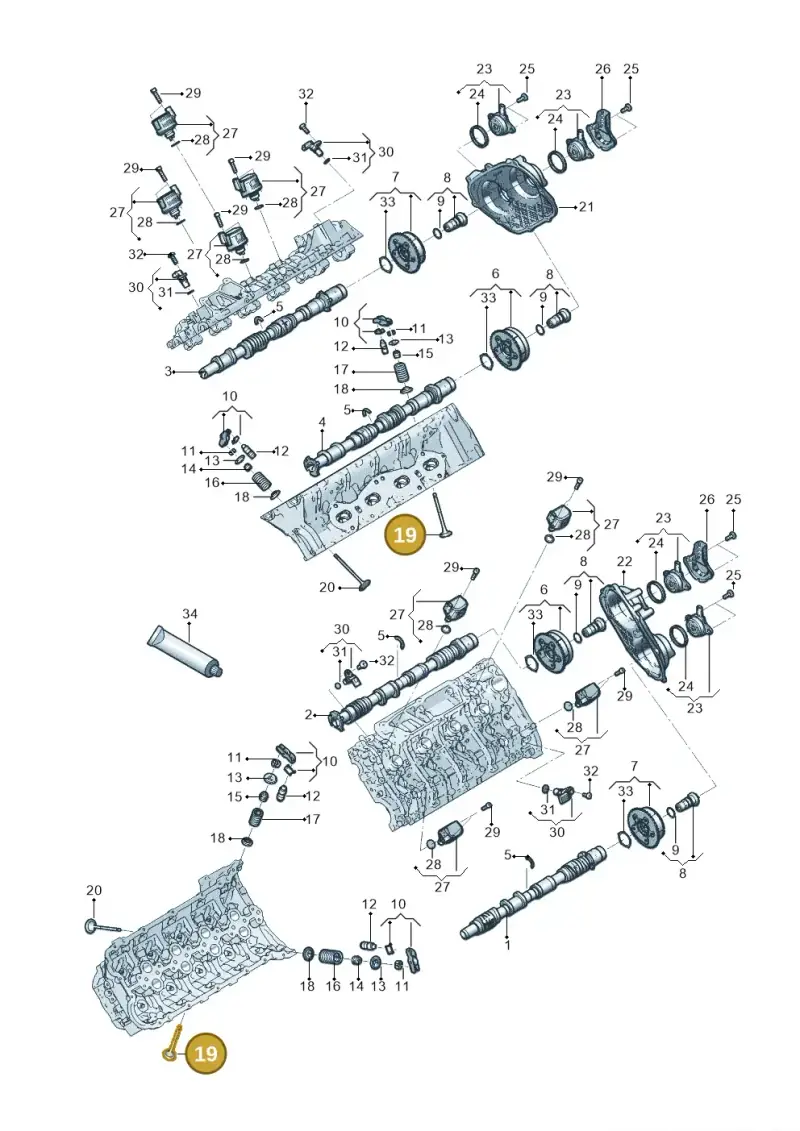 0P2109611A — Audi RS6 Avant (2019-) diagram 819109050, position 19